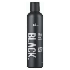 IdHAIR Black Total hair, Body & Shave Shampoo Men 250 ml (U)