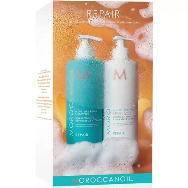 Moroccanoil Moisture Repair Duo 2 X 500 Ml Limited Edition • Voksguidedk